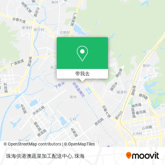 珠海供港澳蔬菜加工配送中心地图