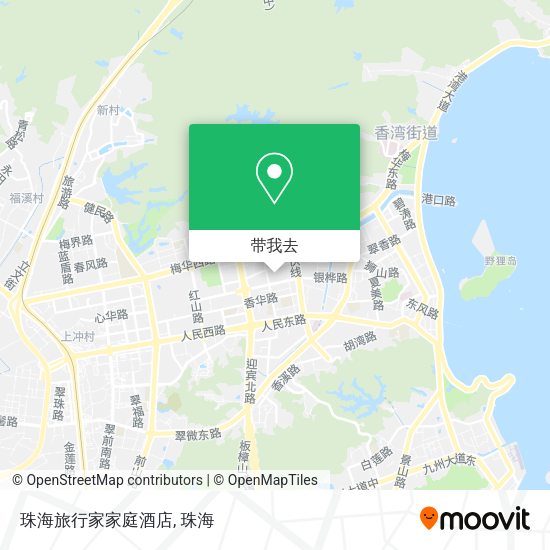 珠海旅行家家庭酒店地图
