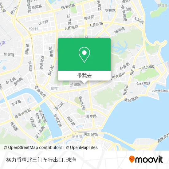 格力香樟北三门车行出口地图