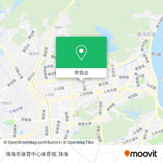 珠海市体育中心体育馆地图