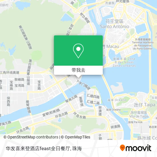 华发喜来登酒店feast全日餐厅地图