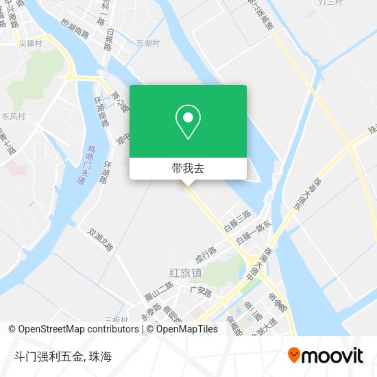 斗门强利五金地图