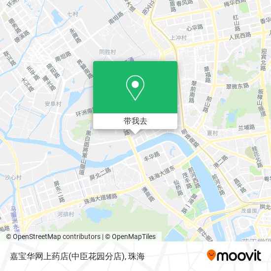 嘉宝华网上药店(中臣花园分店)地图