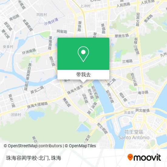 珠海容闳学校-北门地图