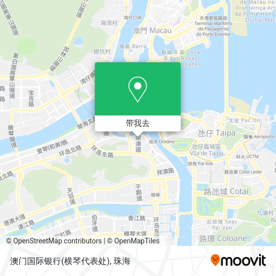 澳门国际银行(横琴代表处)地图