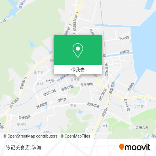 陈记美食店地图