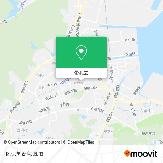 陈记美食店地图