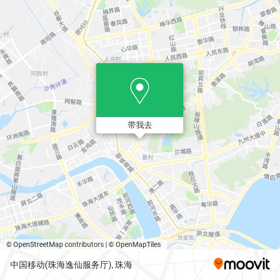 中国移动(珠海逸仙服务厅)地图