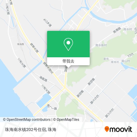 珠海南水镇202号住宿地图