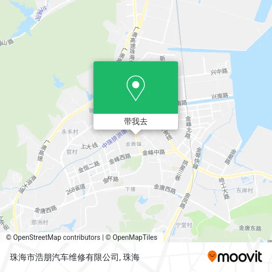 珠海市浩朋汽车维修有限公司地图
