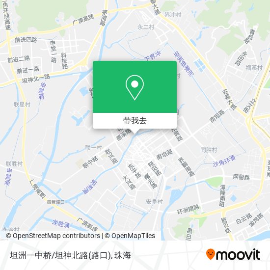 坦洲一中桥/坦神北路(路口)地图