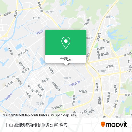 中山坦洲凯都斯维顿服务公寓地图