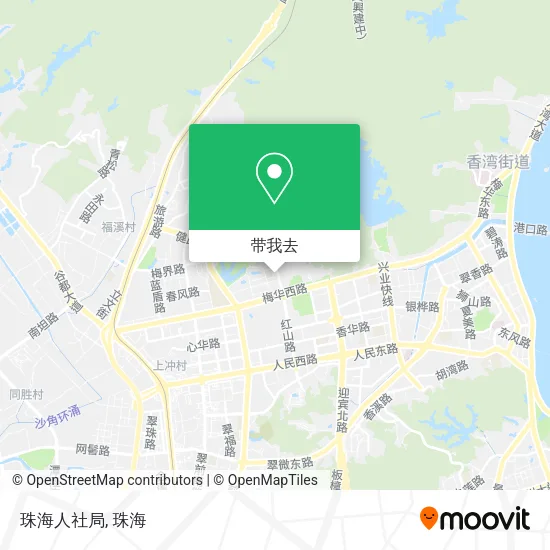 珠海人社局地图