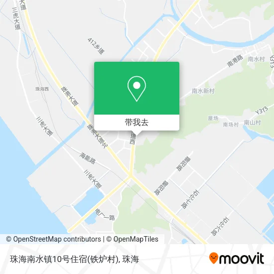 珠海南水镇10号住宿(铁炉村)地图