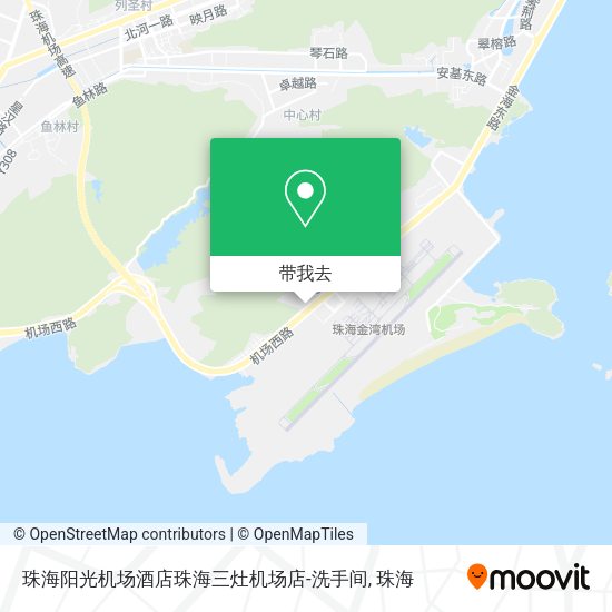 珠海阳光机场酒店珠海三灶机场店-洗手间地图