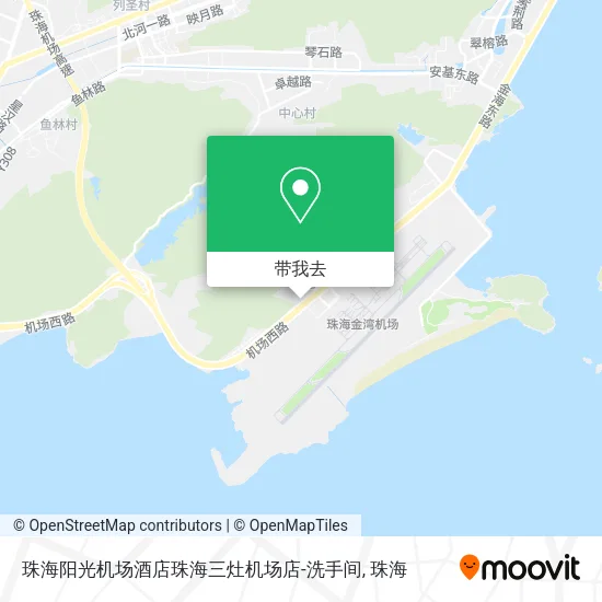 珠海阳光机场酒店珠海三灶机场店-洗手间地图