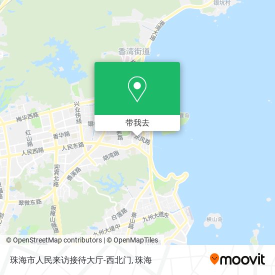 珠海市人民来访接待大厅-西北门地图