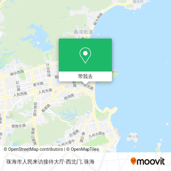 珠海市人民来访接待大厅-西北门地图