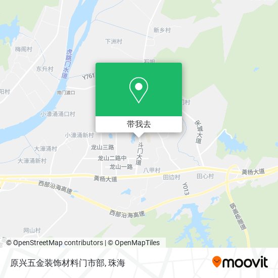 原兴五金装饰材料门市部地图