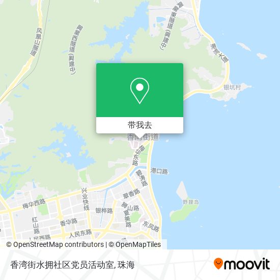 香湾街水拥社区党员活动室地图
