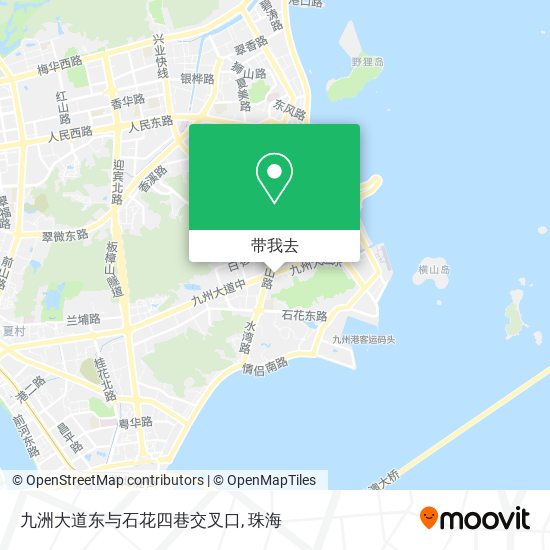 九洲大道东与石花四巷交叉口地图