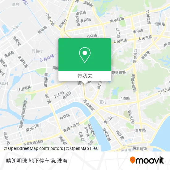 晴朗明珠-地下停车场地图