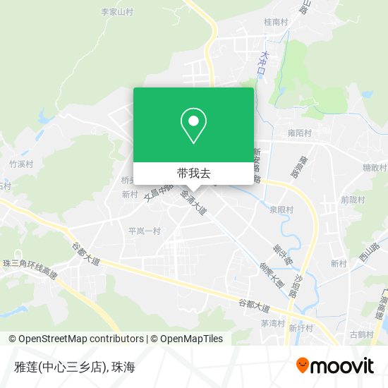 雅莲(中心三乡店)地图