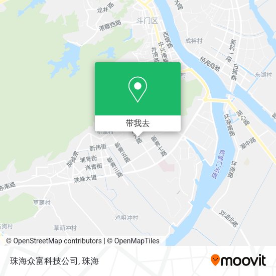 珠海众富科技公司地图