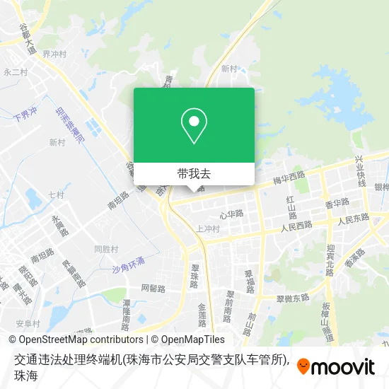 交通违法处理终端机(珠海市公安局交警支队车管所)地图
