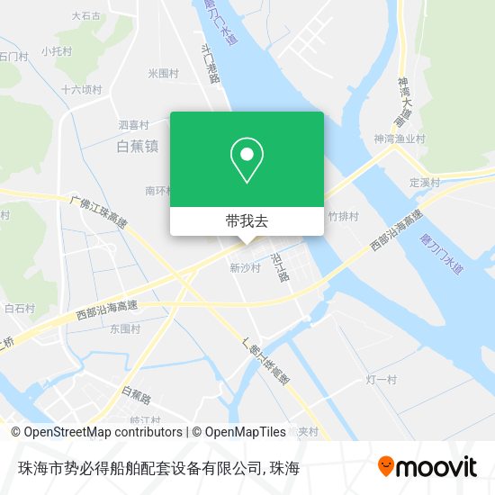珠海市势必得船舶配套设备有限公司地图