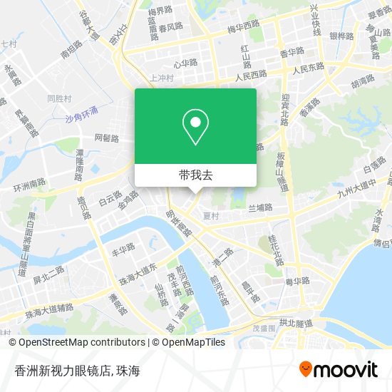 香洲新视力眼镜店地图