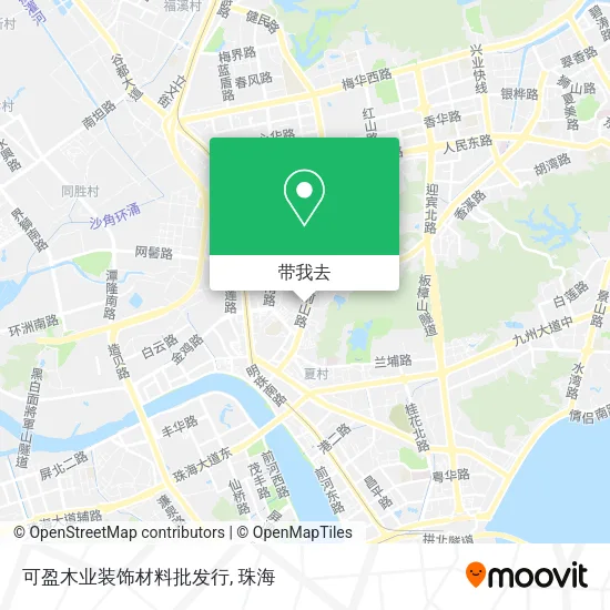 可盈木业装饰材料批发行地图