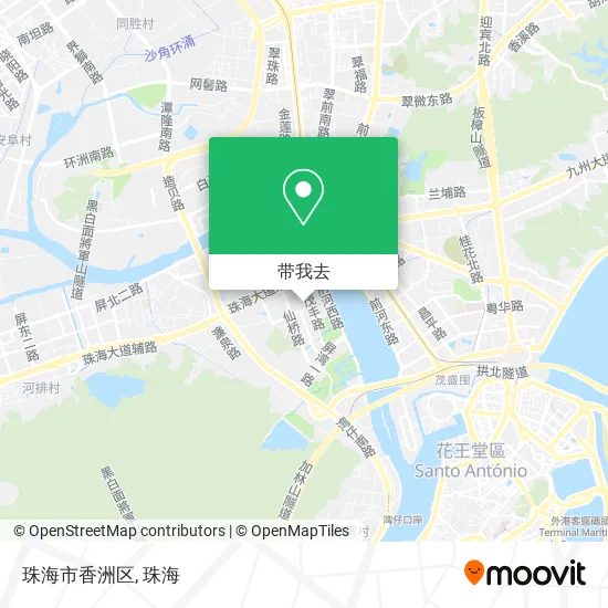 珠海市香洲区地图