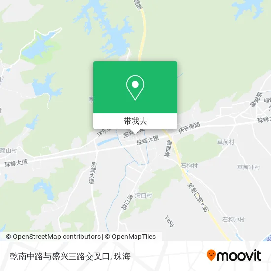 乾南中路与盛兴三路交叉口地图