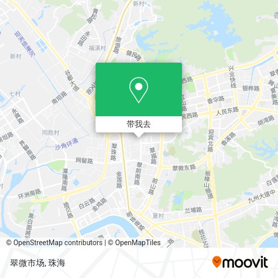 翠微市场地图