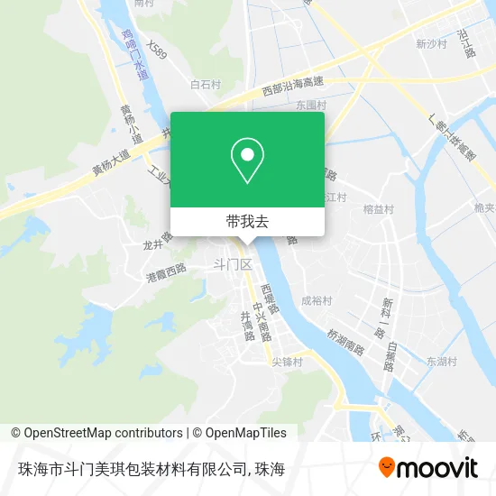 珠海市斗门美琪包装材料有限公司地图