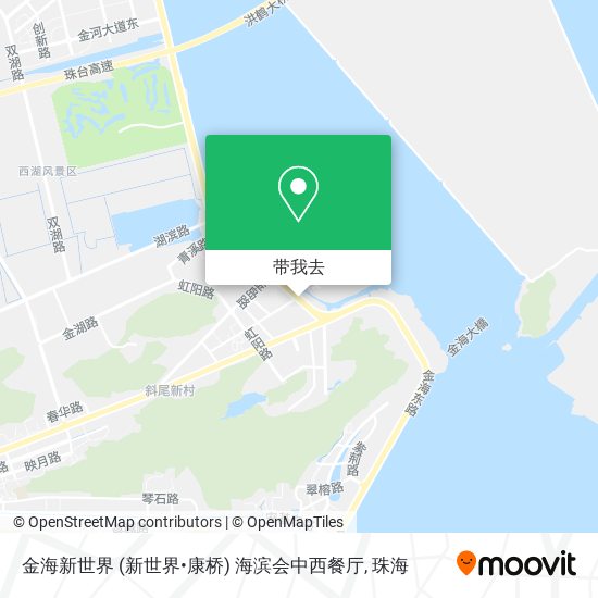 金海新世界 (新世界•康桥) 海滨会中西餐厅地图