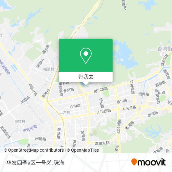 华发四季a区一号岗地图