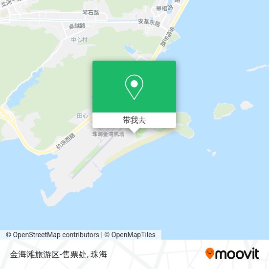 金海滩旅游区-售票处地图
