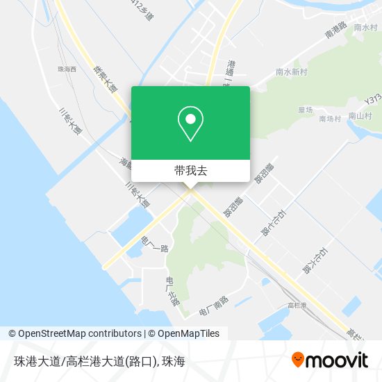 珠港大道/高栏港大道(路口)地图