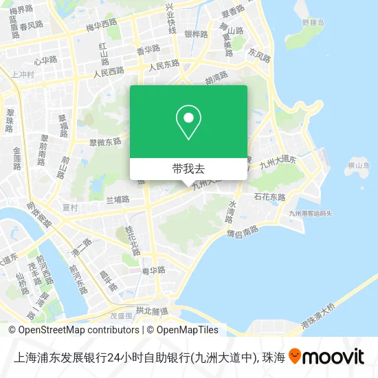 上海浦东发展银行24小时自助银行(九洲大道中)地图