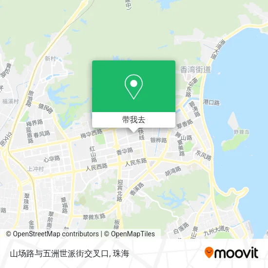 山场路与五洲世派街交叉口地图