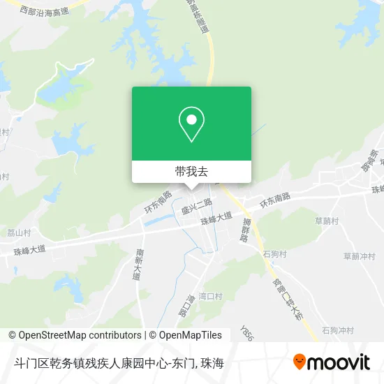 斗门区乾务镇残疾人康园中心-东门地图