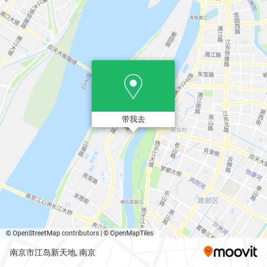 南京市江岛新天地地图