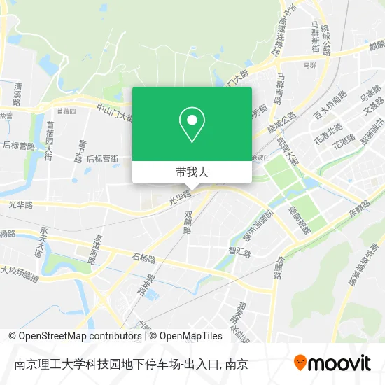 南京理工大学科技园地下停车场-出入口地图