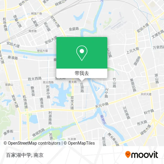 百家湖中学地图