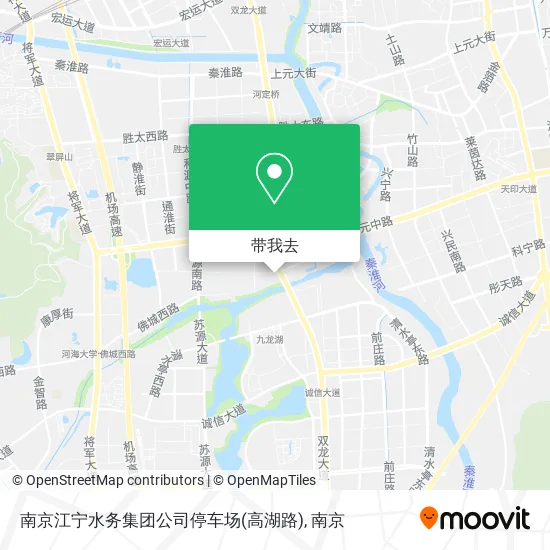 南京江宁水务集团公司停车场(高湖路)地图
