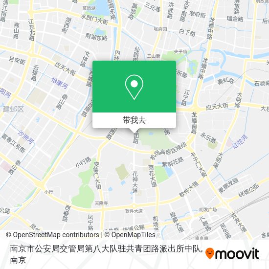 南京市公安局交管局第八大队驻共青团路派出所中队地图