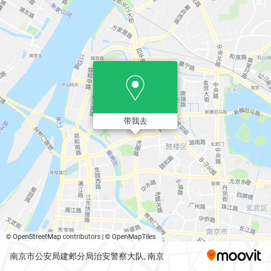 南京市公安局建邺分局治安警察大队地图