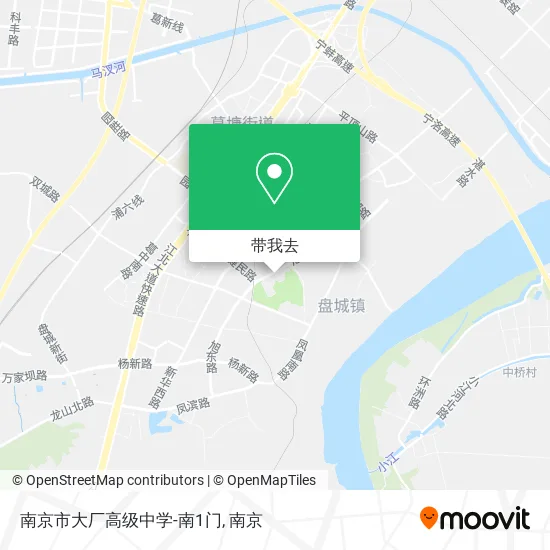 南京市大厂高级中学-南1门地图